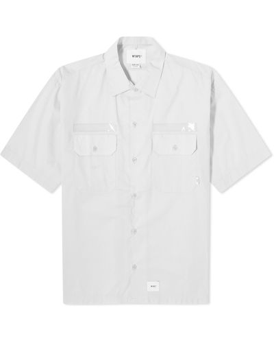 WTAPS 03 Wtvua Short Sleeve Back Print Shirt - White