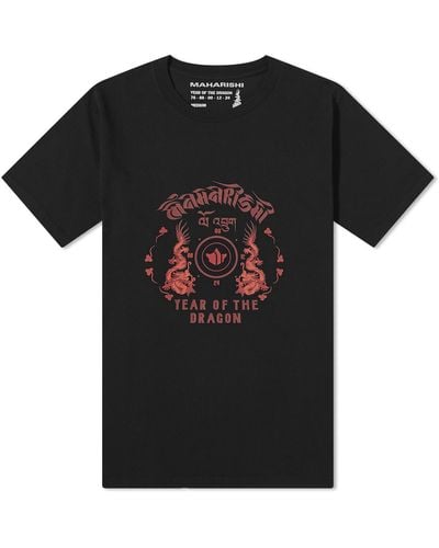 Maharishi Dragon Anniversary T-Shirt - Black