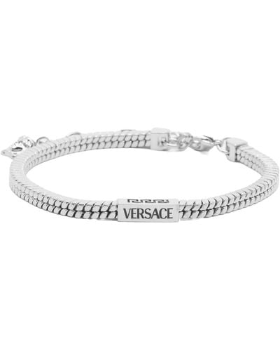 Versace Logo Bracelet - White