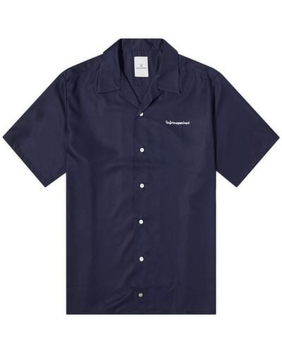 Uniform Experiment Washable Rayon Vacation Shirt - Blue