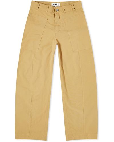 YMC Peggy Garment Dyed Trousers - Natural