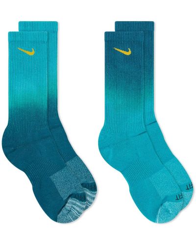 Nike Everyday Plus Cushioned Crew Sock - Blue