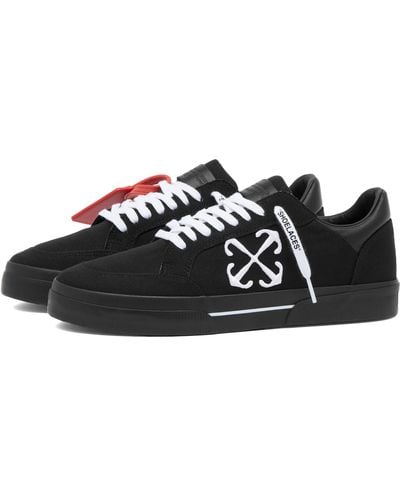 Off-White c/o Virgil Abloh Off- Vulcanzied Canvas Sneakers - Black