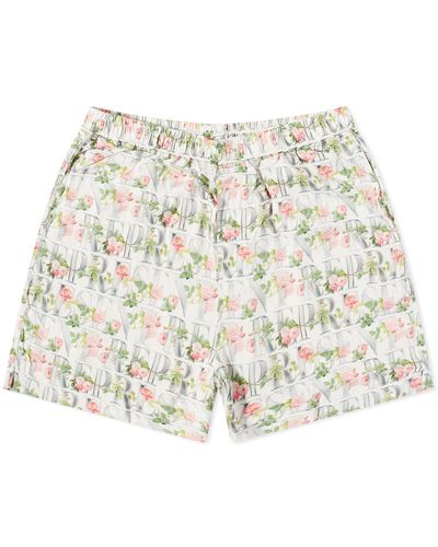 Represent Floral Shorts - Natural