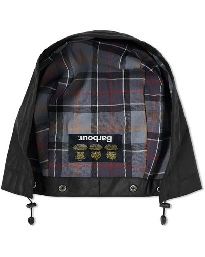 Barbour Waxed Cotton Hood - Black