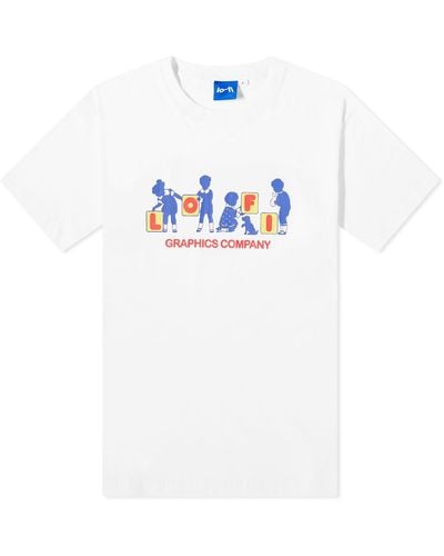 LO-FI Blocks T-shirt - White