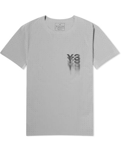 Y-3 Run Short Sleeved T-Shirt - Gray