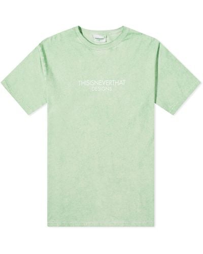 thisisneverthat Sprayed Fr-Logo T-Shirt - Green
