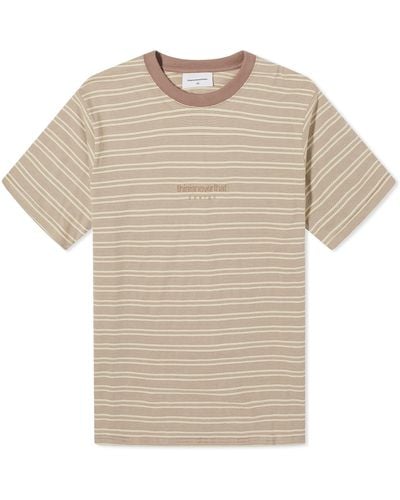thisisneverthat Micro Striped T-Shirt - Natural