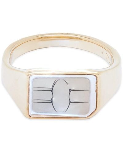 Miansai X Gab Bois Sim Card Signet Ring - Metallic