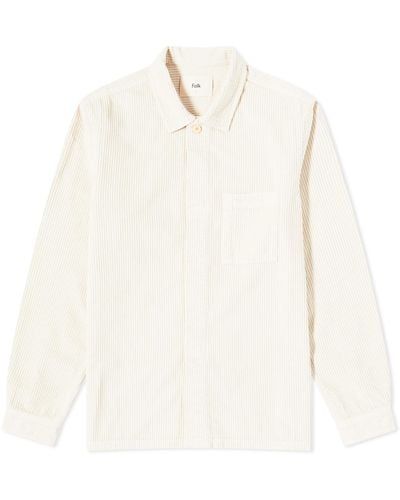 Folk Cord Patch Shirt - White