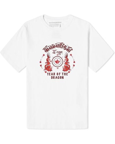 Maharishi Dragon Anniversary T-Shirt - White