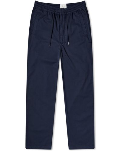 Folk Drawcord Pants - Blue