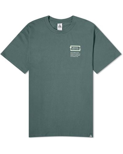 Nike Acg Pickinout Dri-Fit T-Shirt - Green