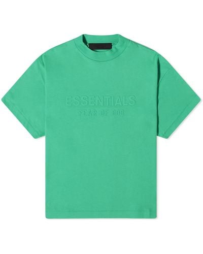 Fear Of God Spring Kids Crew Neck T-Shirt - Green