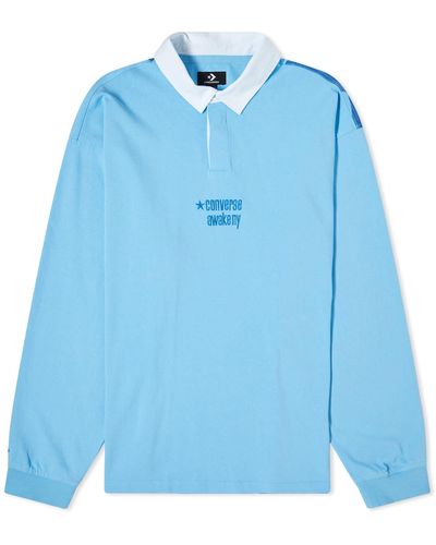 Converse X Awake Rugby Shirt - Blue