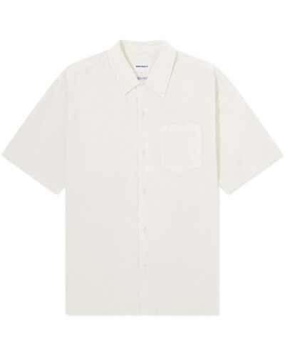 Norse Projects Carsten Tencel Short Sleeve Shirt - White