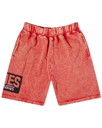 Vans X Aries Fleece Short - Red