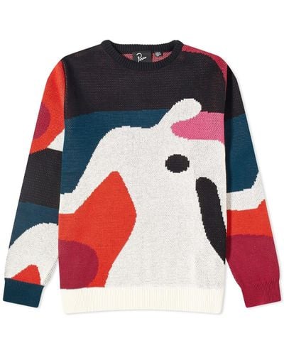 by Parra Grand Ghost Caves Sweater - Red