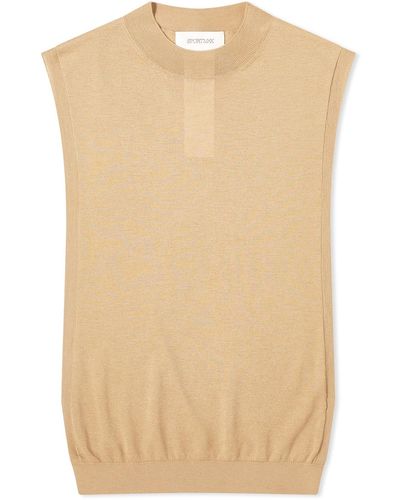 Sportmax Odissea Sleeveless Knitted Top - Natural