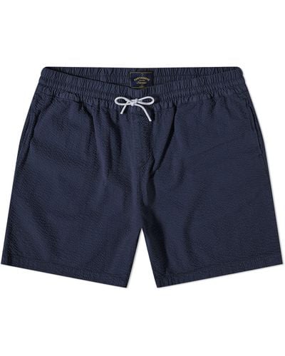Portuguese Flannel Atlantico Seersucker Shorts - Blue