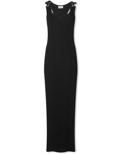 Jean Paul Gaultier Overall Buckle Maxi Dress - Black
