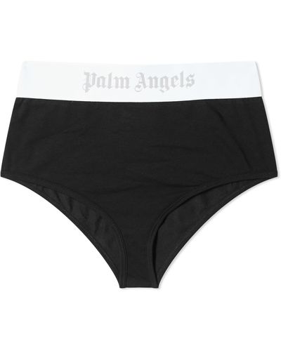 Palm Angels Classic Logo High Waist Brazilian Pant - Black