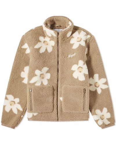 Axel Arigato Billie Flower Fleece Jacket - Natural