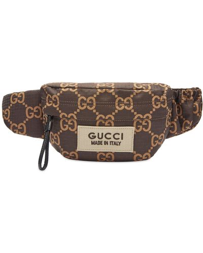 Gucci Gg Ripstop Waist Bag - Brown