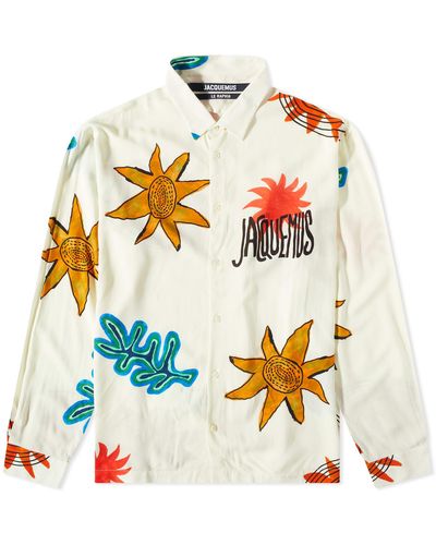 Jacquemus Long Sleeve Art Sun Shirt - Metallic