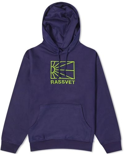 Rassvet (PACCBET) Washed Logo Pullover Hoodie - Blue