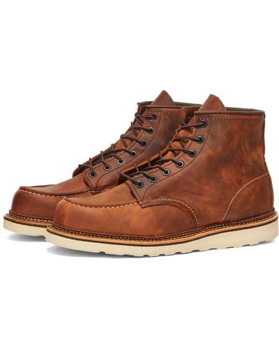 Red Wing Wing 1907 Heritage Work 6" Moc Toe Boot - Brown
