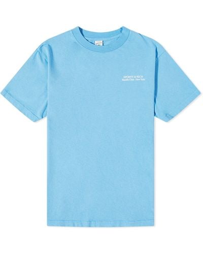 Sporty & Rich New Drink Water T-Shirt - Blue