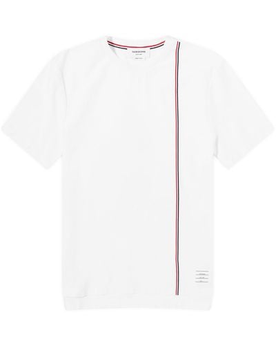 Thom Browne Engineered Rwb Stripe T-Shirt - White