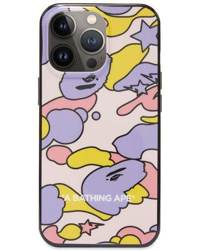 A Bathing Ape Sta Camo Iphone 13 Pro Max Case - Pink