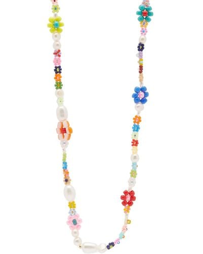 Anni Lu Mexi Flower Necklace - Metallic