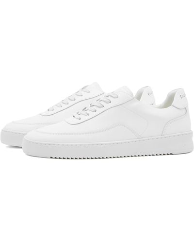 Filling Pieces Mondo 2.0 Ripple Nappa Trainers - White