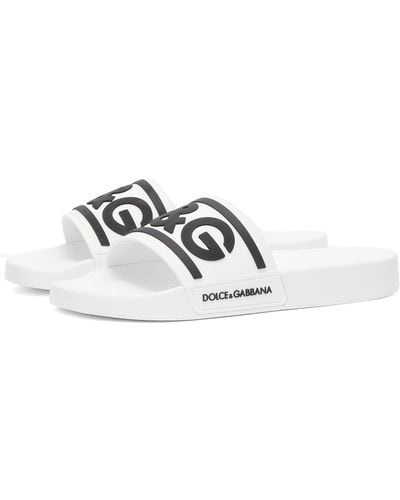 Dolce & Gabbana Logo Slide - White