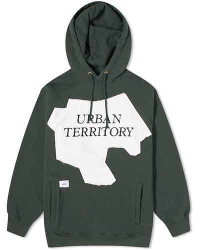 WTAPS 25 Printed Pullover Hoodie - Green