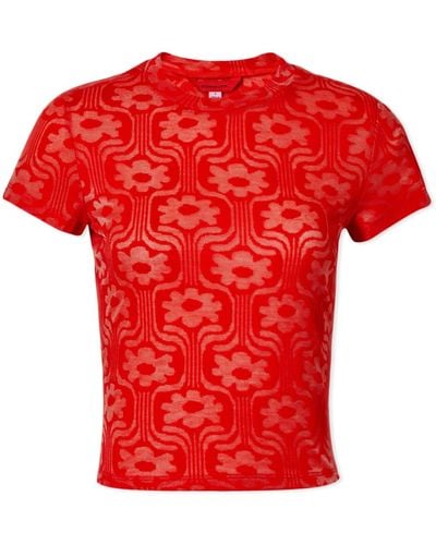 Eckhaus Latta Shrunk Mini T-shirt - Red