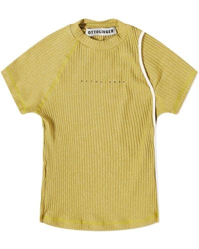OTTOLINGER Lurex T-Shirt - Yellow