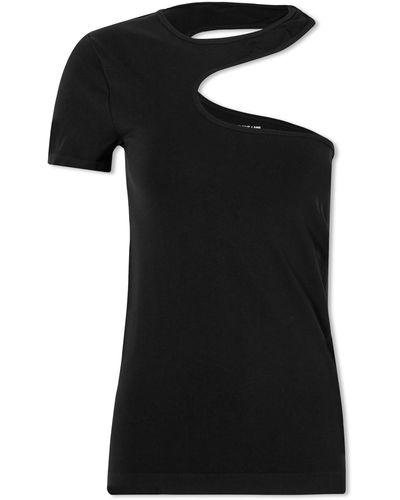 Helmut Lang Seamless Cut Out T-Shirt - Black