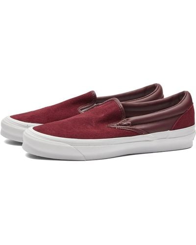 Vans Ua Og Classic Slip-on Lx Sneakers - Red