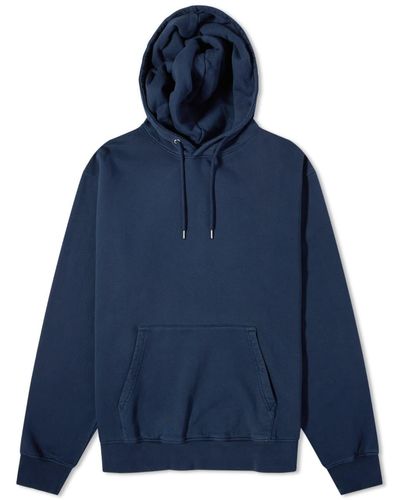 COLORFUL STANDARD Classic Organic Popover Hoody - Blue