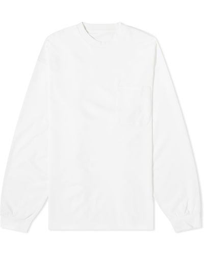 GOOPiMADE Long Sleeve G_Model-01 3D Pocket T-Shirt - White