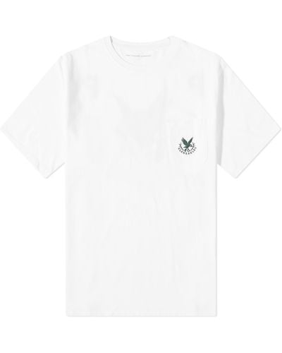 Pop Trading Co. X Gleneagles By End. Logo Pocket T-Shirt - White