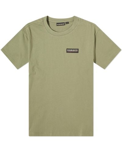 Napapijri Iaato Logo T-Shirt - Green