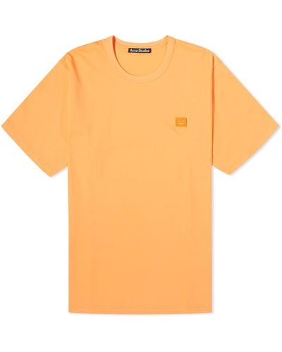 Acne Studios Exford Face T-Shirt - Orange