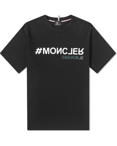 3 MONCLER GRENOBLE Logo T-Shirt - Black
