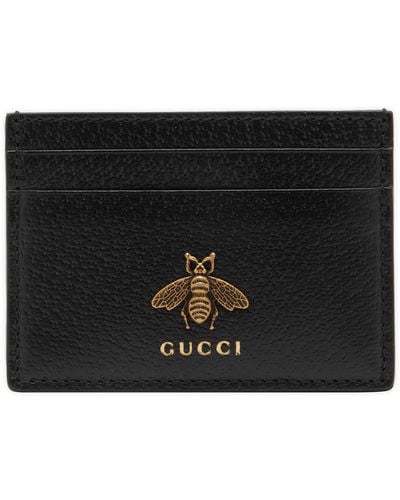 Gucci Bee Card Wallet - Black